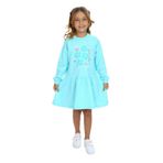 TOONTOY Kız Çocuk Baskılı Elbise, 5 Yaş, 24569, Su Yeşili, Kız Çocuklar