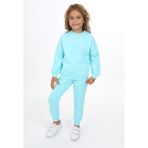 Toontoy Kız Çocuk Baskılı Eşofman Takım - 4 Yaş - Lila