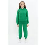 Toontoy Kız Çocuk Baskılı Eşofman Takım Çimen Yeşili 12-13 YAŞ