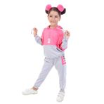 Toontoy Kız Çocuk Baskılı Eşofman Takım Fuşya 5 YAŞ