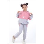 Toontoy Kız Çocuk Baskılı Eşofman Takım Gül Kurusu 6 YAŞ