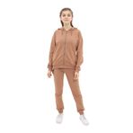 Toontoy Kız Çocuk Baskılı Eşofman Takım Kahverengi 12-13 YAŞ