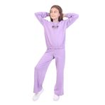 Toontoy Kız Çocuk Baskılı Eşofman Takım Lila 10-11 YAŞ