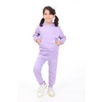 Toontoy Kız Çocuk Baskılı Eşofman Takım Lila 8 YAŞ
