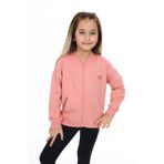 Toontoy Kız Çocuk Baskılı Hırka Koyu Pudra 6 YAŞ