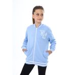 Toontoy Kız Çocuk Baskılı Hırka Mavi 13-14 YAŞ
