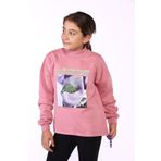 Toontoy Kız Çocuk Baskılı İçi Pamuklu Sweatshirt