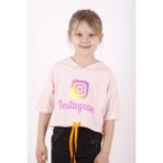 Toontoy Kız Çocuk Baskılı Kapüşonlu T-Shirt - 6 - Pudra