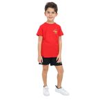 Toontoy Kız Çocuk Baskılı Şort Kırmızı 6-7 YAŞ