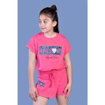 Toontoy Kız Çocuk Baskılı Şortlu Takım