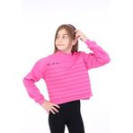 TOONTOY Kız Çocuk Baskılı Sweatshirt, 10-11 Yaş, 22713, Fuşya, kız-çocuk