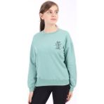 Toontoy Kız Çocuk Baskılı Sweatshirt - 10 - 11 Yaş - Yeşil
