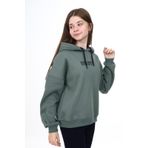Toontoy Kız Çocuk Baskılı Sweatshirt - 12 - 13 Yaş - Yeşil