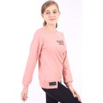 Toontoy Kız Çocuk Baskılı Sweatshirt - 13 - 14 Yaş - Koyu Pudra