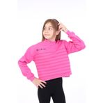 TOONTOY Kız Çocuk Baskılı Sweatshirt, 6-7 Yaş, 22713, Fuşya, kız-çocuk