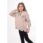 Toontoy Kız Çocuk Baskılı Sweatshirt Bej 12-13 YAŞ