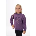 Toontoy Kız Çocuk Baskılı Sweatshirt Bej 5 YAŞ