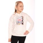 Toontoy Kız Çocuk Baskılı Sweatshirt Ekru