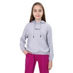 Toontoy Kız Çocuk Baskılı Sweatshirt Gri Melanj 8-9 YAŞ