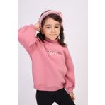 Toontoy Kız Çocuk Baskılı Sweatshirt Gül Kurusu 4 YAŞ