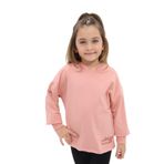 Toontoy Kız Çocuk Baskılı Sweatshirt Koyu Pudra 2 YAŞ