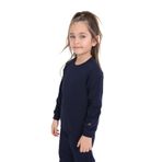 Toontoy Kız Çocuk Baskılı Sweatshirt Lacivert 3 YAŞ