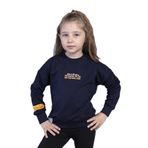 Toontoy Kız Çocuk Baskılı Sweatshirt Lacivert 7 YAŞ