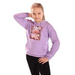 Toontoy Kız Çocuk Baskılı Sweatshirt Lila 8 YAŞ