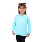 Toontoy Kız Çocuk Baskılı Sweatshirt Mint Yeşili 4 YAŞ
