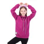 Toontoy Kız Çocuk Baskılı Sweatshirt Mürdüm 6-7 YAŞ