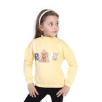 Toontoy Kız Çocuk Baskılı Sweatshirt Sarı 1 YAŞ