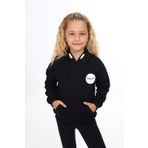 Toontoy Kız Çocuk Baskılı Sweatshirt Siyah 3 YAŞ