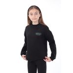 Toontoy Kız Çocuk Baskılı Sweatshirt Siyah 6-7 YAŞ