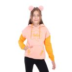 Toontoy Kız Çocuk Baskılı Sweatshirt Somon 10-11 YAŞ