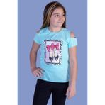 Toontoy Kız Çocuk Baskılı T-Shirt - 12 Yaş - Mint