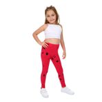 Toontoy Kız Çocuk Baskılı Tayt Koyu Fuşya 2 YAŞ
