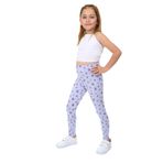 Toontoy Kız Çocuk Baskılı Tayt Mavi 2 YAŞ
