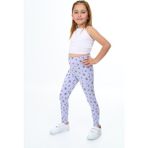 Toontoy Kız Çocuk Baskılı Tayt Mavi 4 YAŞ