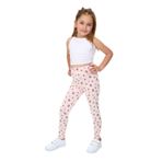 Toontoy Kız Çocuk Baskılı Tayt Pudra 4 YAŞ