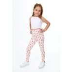 Toontoy Kız Çocuk Baskılı Tayt Pudra 5 YAŞ