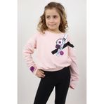 TOONTOY Kız Çocuk Baskılı Tişört 12-13 Yaş, 12-13 Yaş, 22513, Pudra, Kız çocuk
