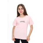 Toontoy Kız Çocuk Baskılı Tişört - 12 - 13 Yaş - Pudra