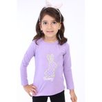TOONTOY Kız Çocuk Baskılı Tişört 3 Yaş, 3 Yaş, 22535, Mavi, Kız Çocuklar