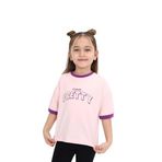 TOONTOY Kız Çocuk Baskılı Tişört 6 Yaş, 6 Yaş, 23395, Pudra, Kız Çocuklar