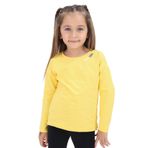 Toontoy Kız Çocuk Baskılı Tişört Koyu Sarı 6 YAŞ