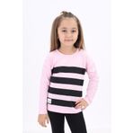 Toontoy Kız Çocuk Baskılı Tişört Pembe 5 YAŞ