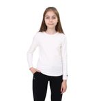 Toontoy Kız Çocuk Baskısız Tişört Ekru 8-9 YAŞ