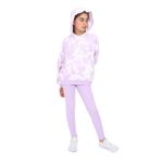 Toontoy Kız Çocuk Batik Desenli Taytlı Takım - 10 - 11 Yaş - Lila