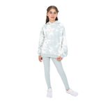 Toontoy Kız Çocuk Batik Desenli Taytlı Takım - 8 - 9 Yaş - Yeşil