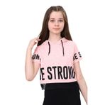 TOONTOY Kız Çocuk Be Strong Baskılı Kapüşonlu Tişört Pembe Melanj 14 Yaş, 14 Yaş, 10952-, Pembe Melanj, Kız Çocuklar